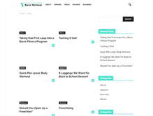 Tablet Screenshot of barreworkout.com